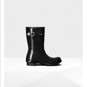 Women's Original Short Gloss Rain Boots: Black